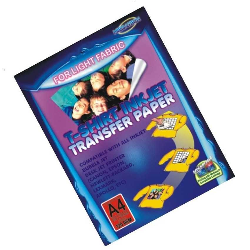 

Mediatech-Light Fabric T-Shirt Inkjet Transfer Paper A4 120GSM Sri Rejeki