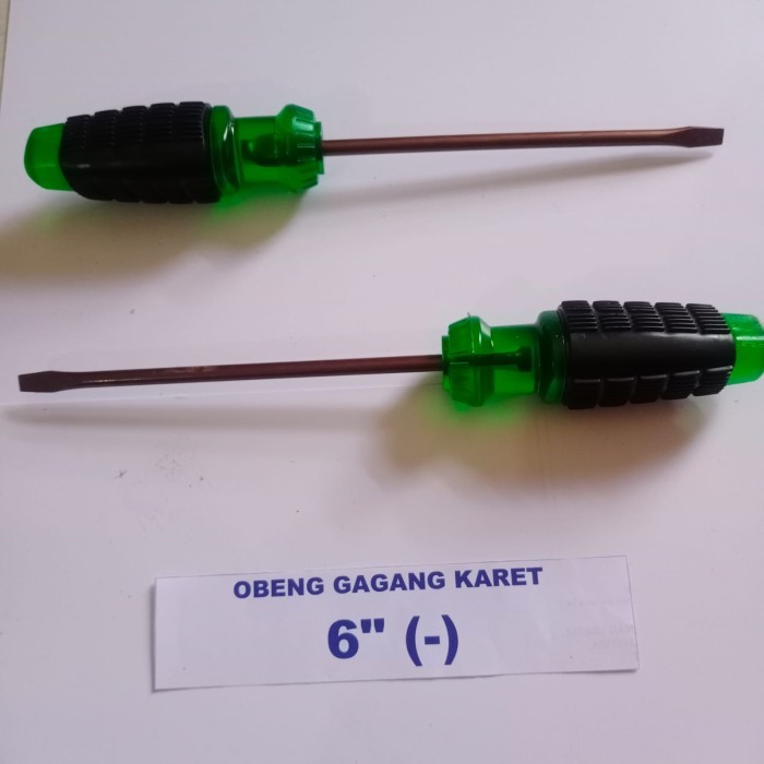 obeng gagang karet 6 Inch Minus