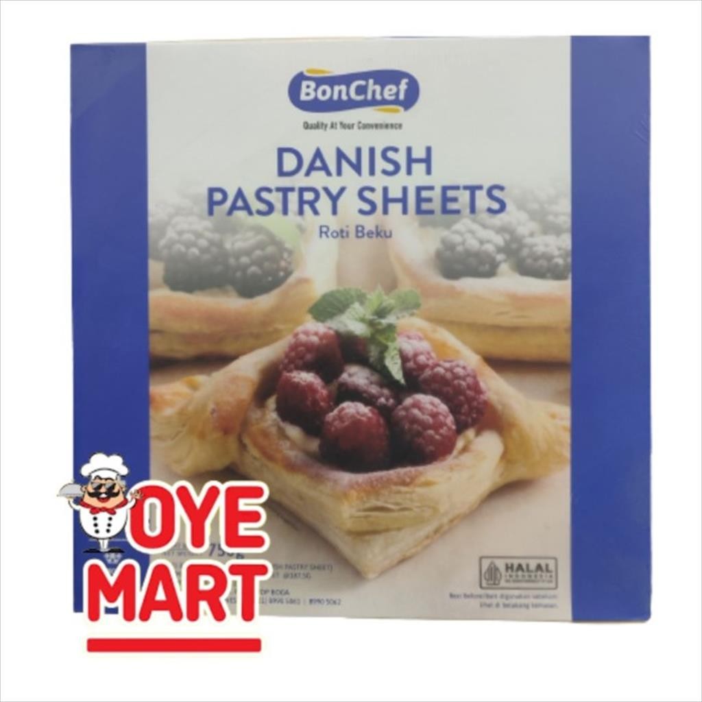 

BONCHEF DANISH PASTRY SHEET 750GR ISI 4 LEMBAR