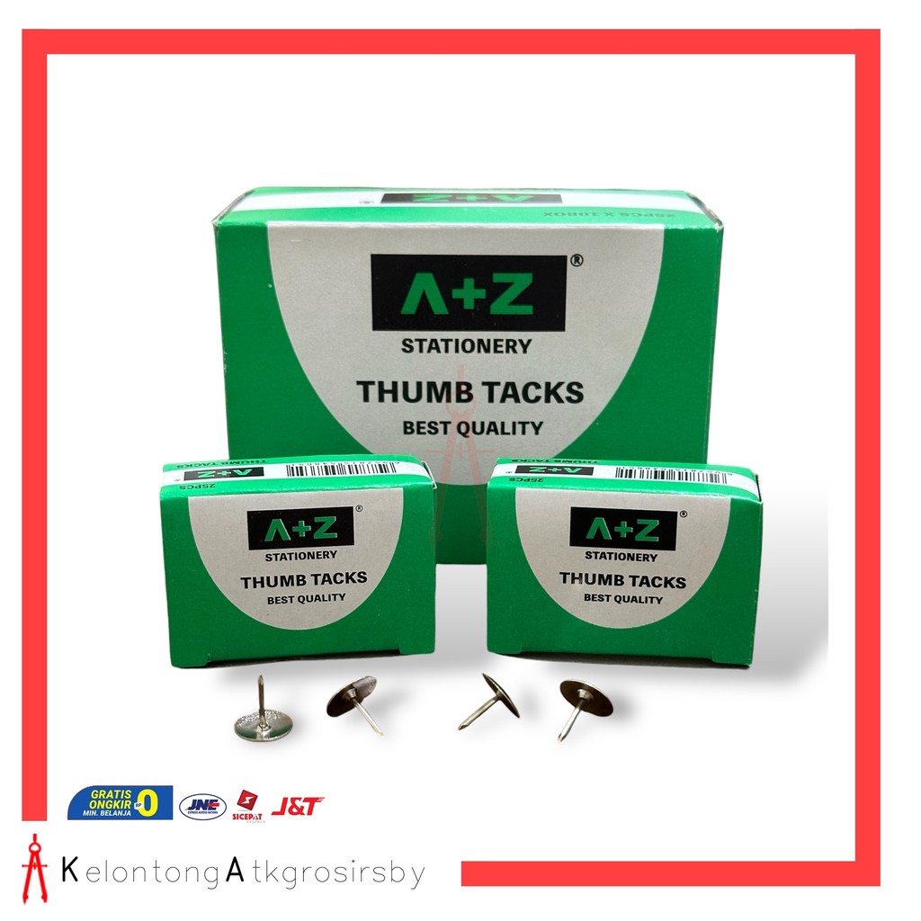 

Paku Pines (10box kecil) / Thumb Tacks A+Z