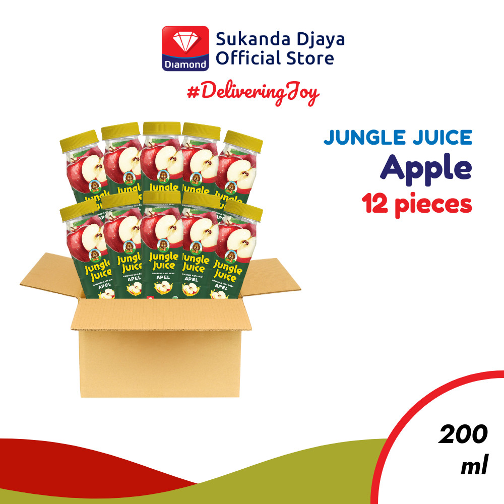 

Jungle Juice Minuman Jus Buah Apple 200 Ml 1 Karton