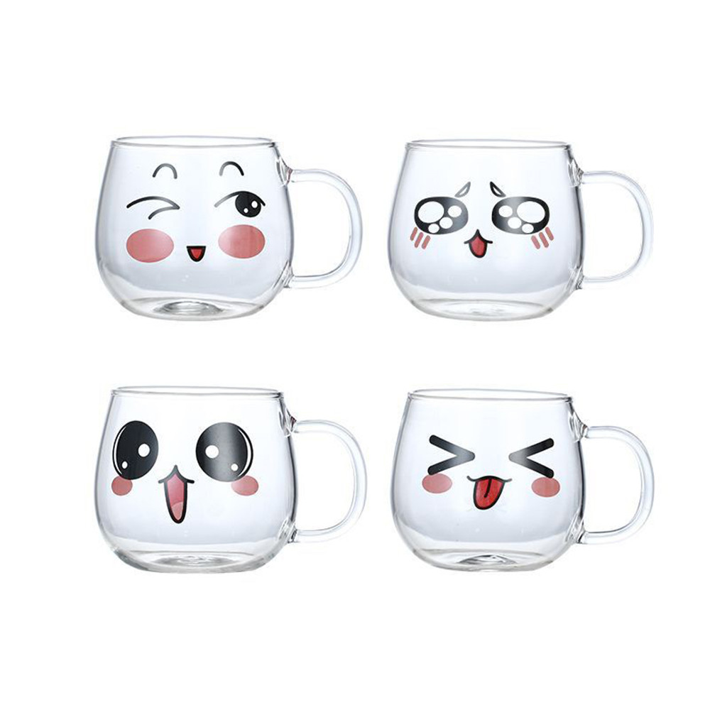 200ml Glass Mug Heat Resistant Tea Milk Lemon Juice Coffee Water Cup Beer Espresso Coffee Whiskey Cu