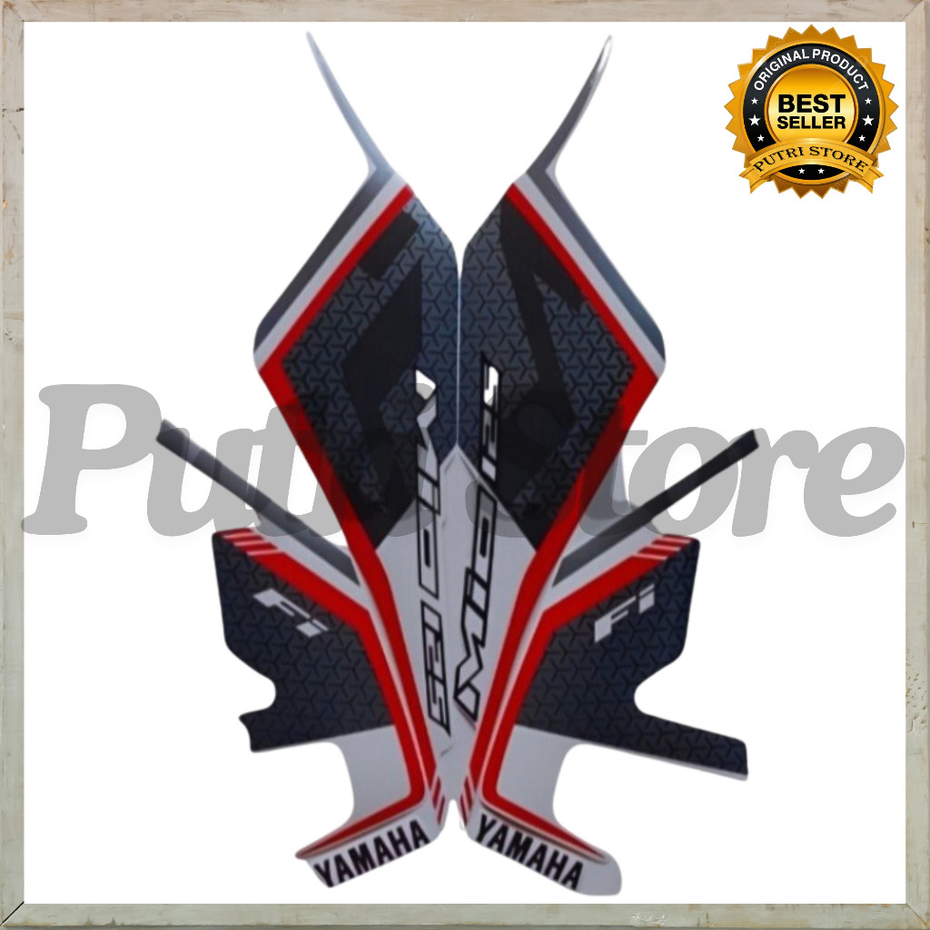 Stiker Striping Mio M3 2020 Putih List Stiker Standar Mio M3 2020 - Striping Standar Mio M3 2020