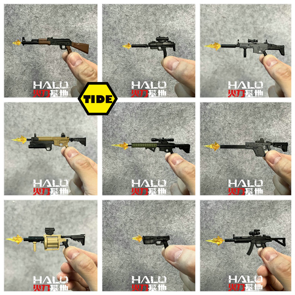 1/12 Soldier Thunder Squad Special Forces Rifle Machine Gun Pistol Flame Special Effects Model For 6