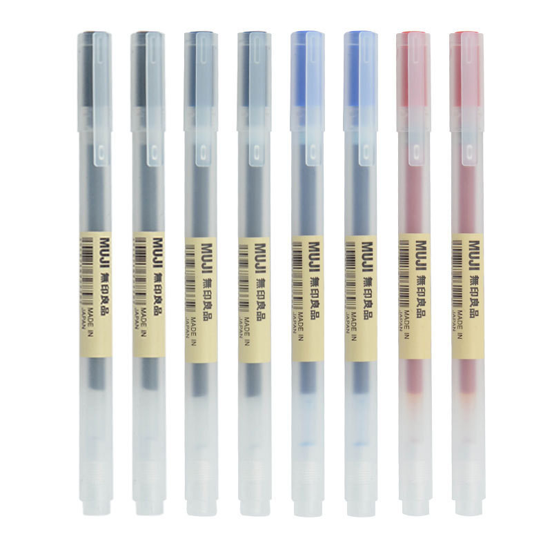 

1/3/6Pcs/Set Kawaii MUJIs Gel Pen Black/Red/Blue 0.5mm Ink Japan Color Pen Office School Ballpoint Pen Japanese Stationery