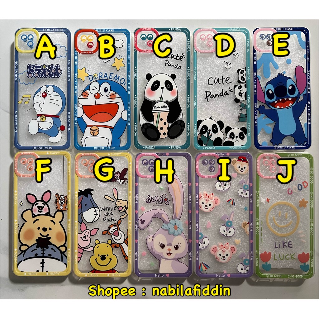 Softcase Karakter Casing Redmi 9C 10A Case Bening