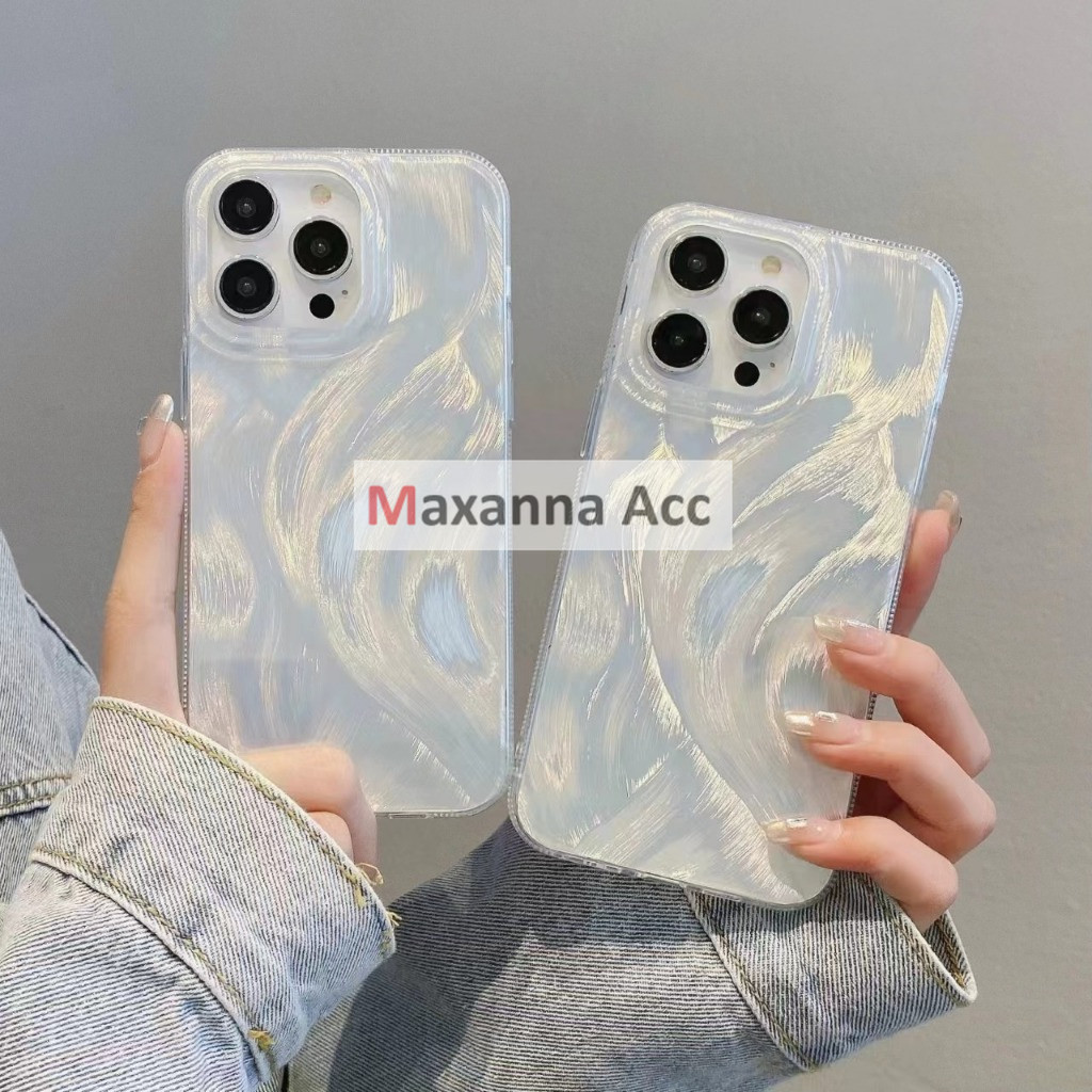 [MAXANNA] [ Vivo Y100 5G ] HOLOGRAM FEATHER FULLCOVER CASE