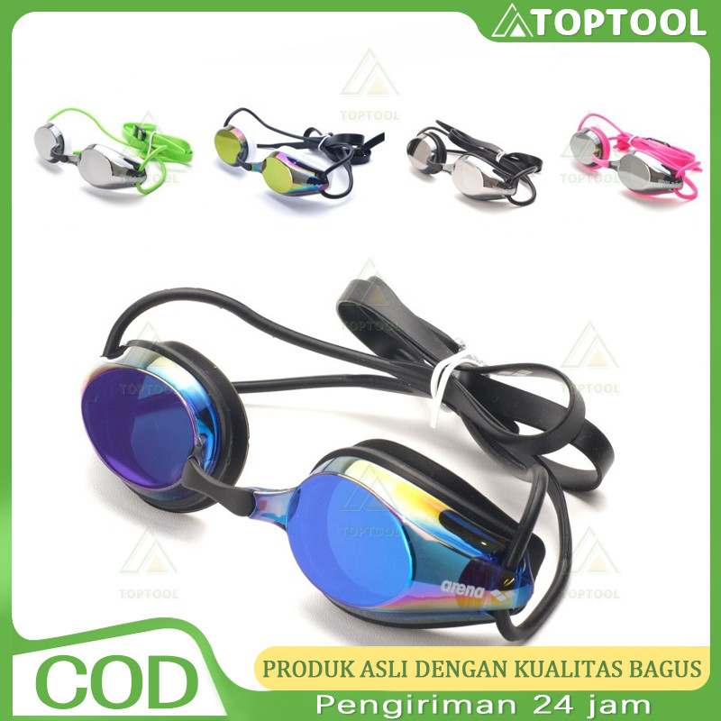 ARENA Tracks Mirror Kacamata Renang / Kacamata Renang Profesional Anti Kabut / Competition Mirrorles