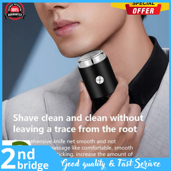 Alat Mesin Cukur Kumis Jenggot Elektrik Mini Portabel Baterai USB