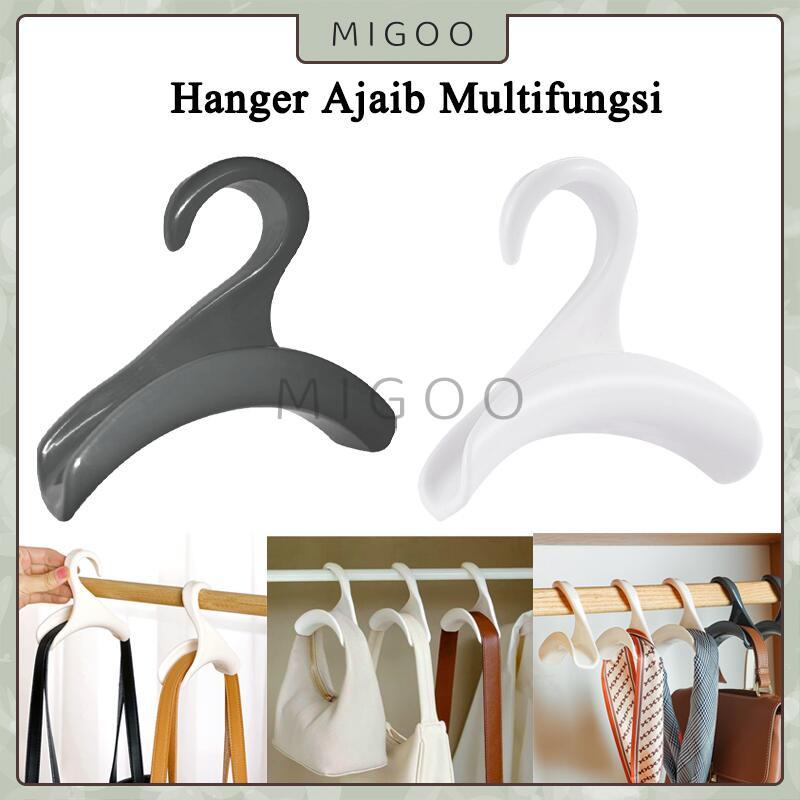 4PCS Tas Bag Hanger Hook / Kait Plastik Lengkung / Kait Gantungan Tas