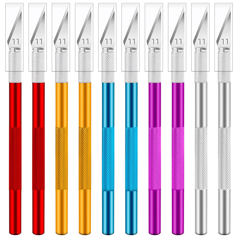 

Multicolor Stainless Steel Engraving Knife Blades, Metal Blade, Wood Carving Blade Replacement, Surgical Scalpel Craft Tools,