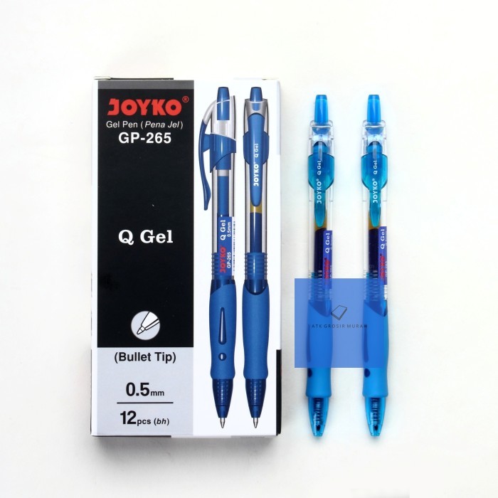 

[New] Pulpen Gel Joyko GP-265 Q-Gel 0.5mm / Pulpen Joyko Q-Gel ( Perlusin ) - Biru