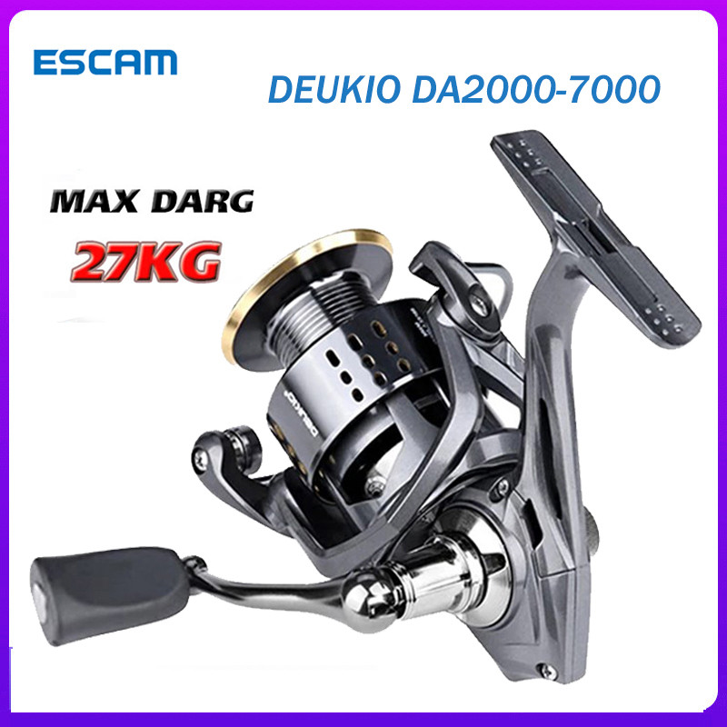 【Stok Lokal】SHIMANO Reel Deukio Pancing Full Besi Laut Ukuran Rell Sarky 8000 Ril Real Shimano- Cuci