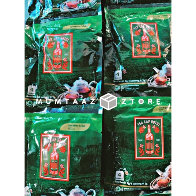 

TEH CAP BOTOL HIJAU [4 TEABAGS X 10 SACHET]