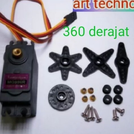 DP99 SERVO MG996 360 derajat degree MG996R Degrees 360° Motor Dc