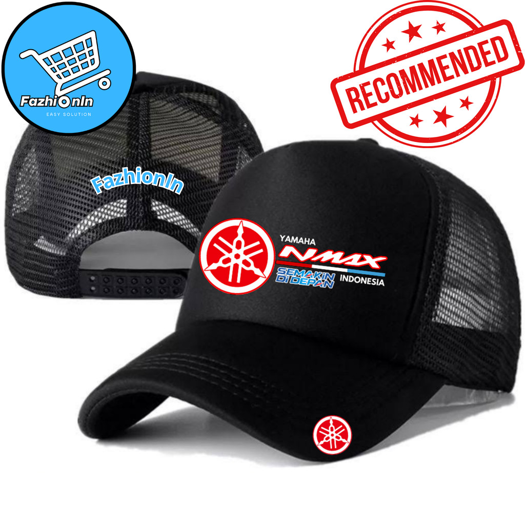 Nusantara Fashiion Topi Trucker YAMAHA NMAX - Topi Distro YAMAHA NMAX Logo - Topi YAMAHA NMAX Premiu