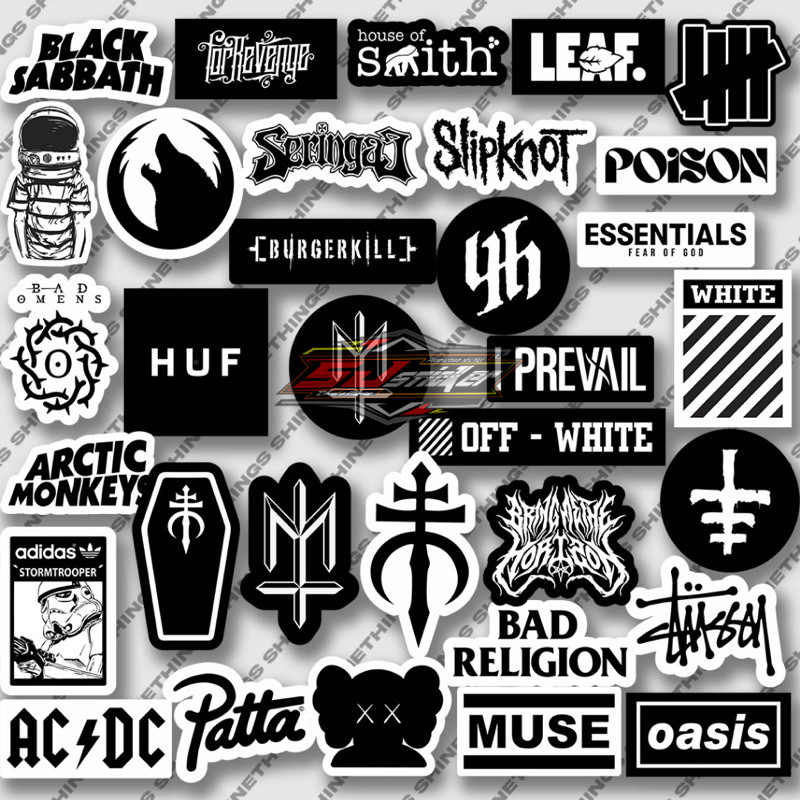 

stiker pack BRAND helm tumblr helmet music brand hype STICKER PACK MATERNAL