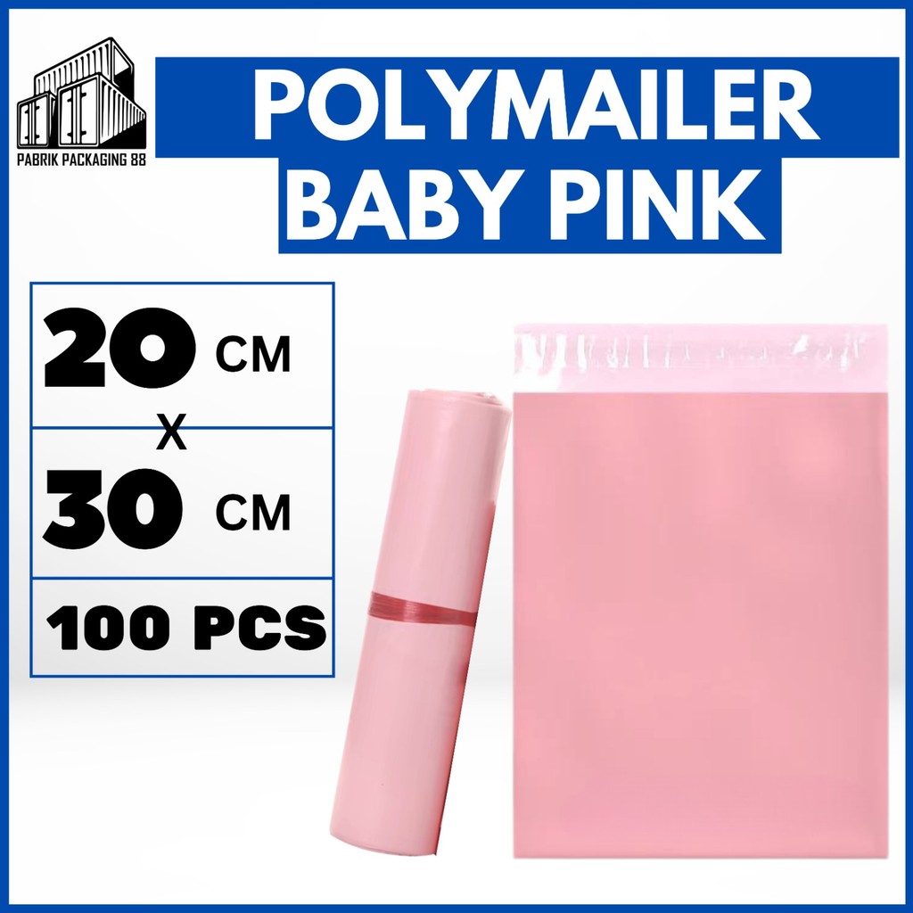 

Plastik Packing Olshop Online Shop Ol On Shop Polymailer Baby Pink Peach 20x30 Isi 100 Pcs Tebal Glossy