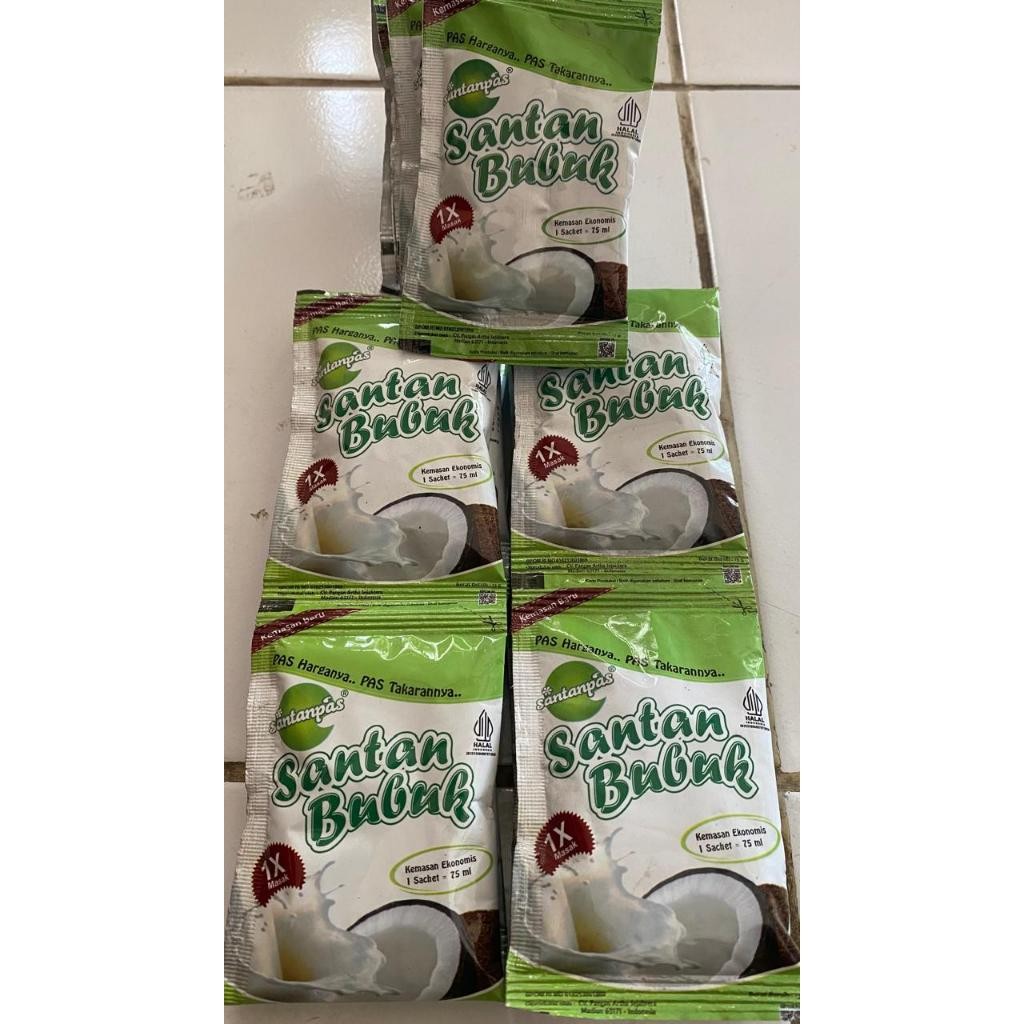 

10Pcs Santan Bubuk Santan Instant Sachet Pas 13gr