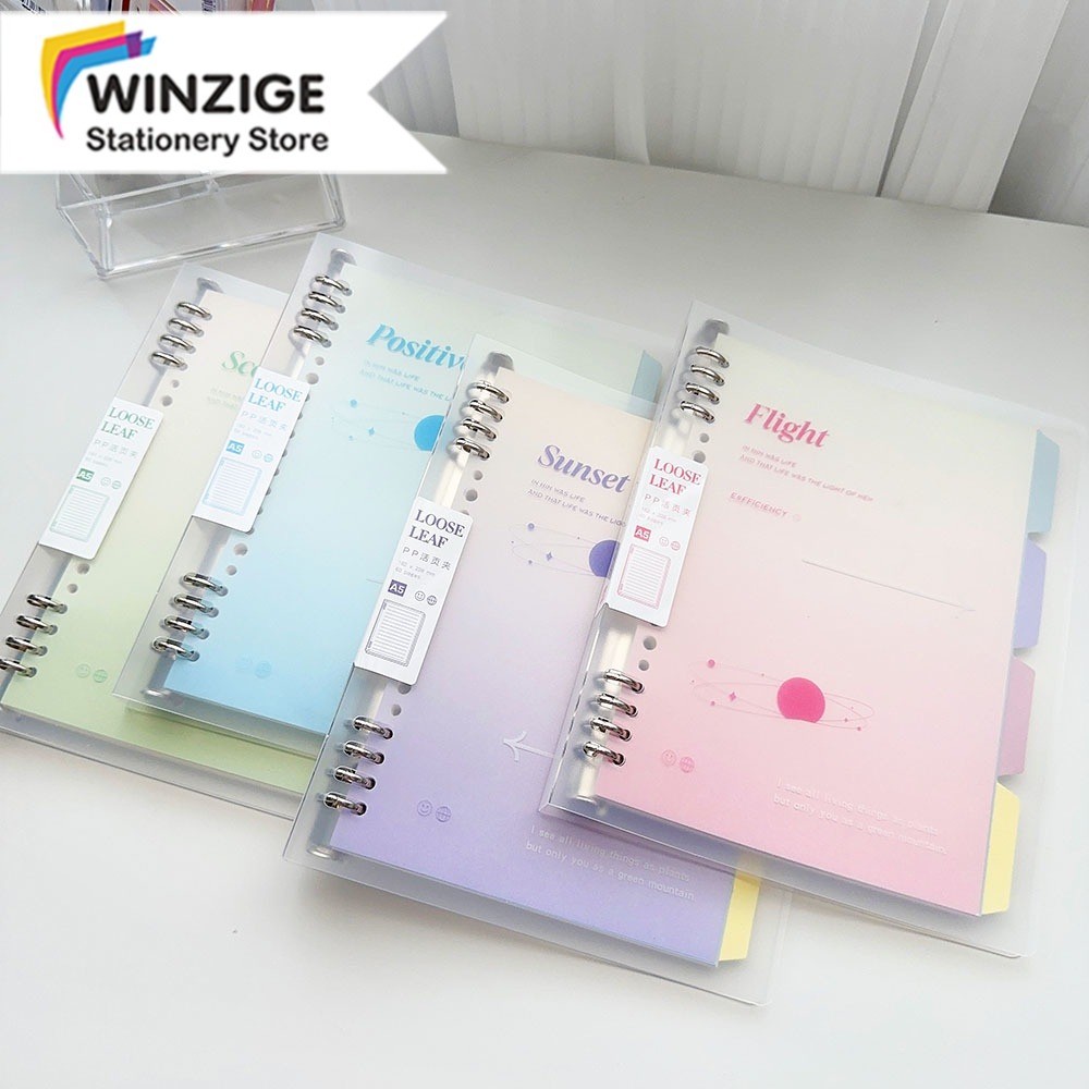 

Winzige A5 B5 Buku Binder Buku Tulis Sekolah Lucu Buku Loose Leaf Notebook Aesthetic Binder Kuliah