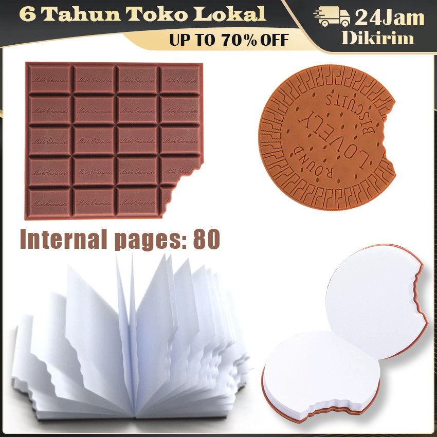 

Notebook Buku / Mini Note / Coklat Biskuit Simulasi Lucu Buku Kecil / Catatan Kartun Biscuit / Notes Kecil Alat Tulis Sekolah 80 Lembar