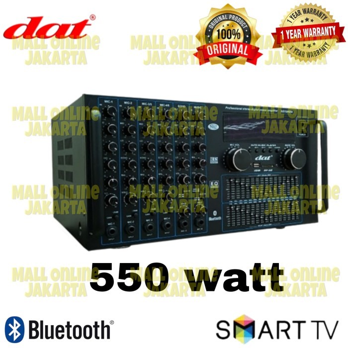 Ampli dat b215aqu power amplifier karaoke body besar 550 watt b 215aqu