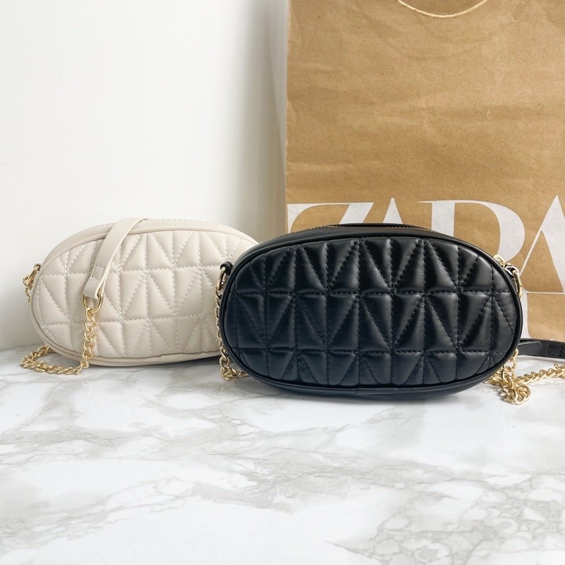 Tas Selempang Wanita Joy Bag Mix Tali Rantai Fashion Import Sling Bag Kekinian Berkualitas Zara