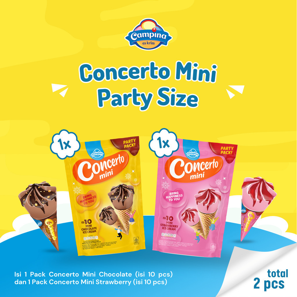 

Campina Concerto Mini Party Size - Es Krim