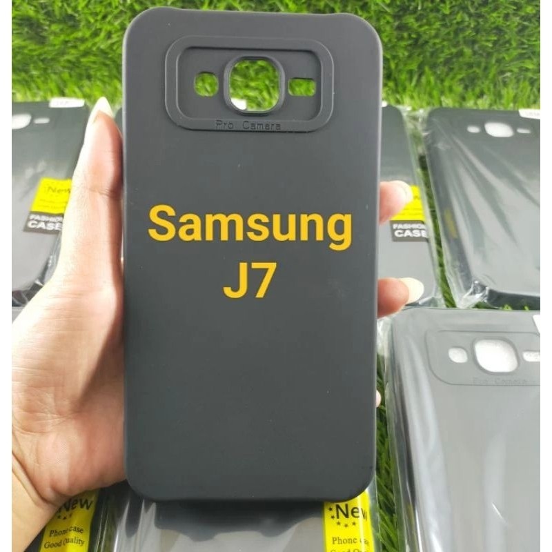 Soft Case  Pro Camera Samsung J7 _J700 _J7 Core _J7-2015 Casing Silikon Pelindung Belakang Bahan Teb
