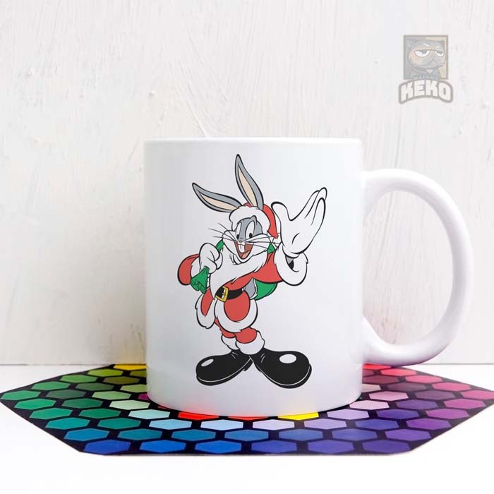 Mug Keramik BUGS BUNNY Santa Waving HKP19