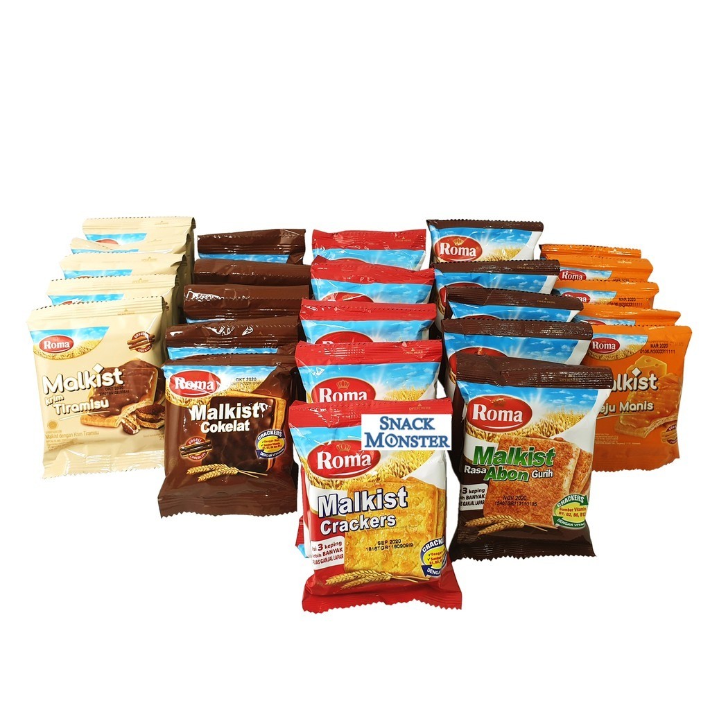 

Roma Malkist Biskuit Cracker Renceng - Netto 10 bks x 18 gr