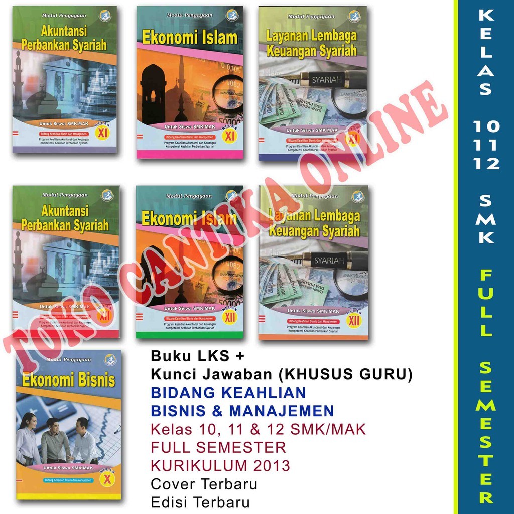 

Buku LKS + Kunci Jawaban (Khusus Guru) Bidang Bisnis dan Manajemen Kelas 10 11 12 SMK Kurikulum 2013