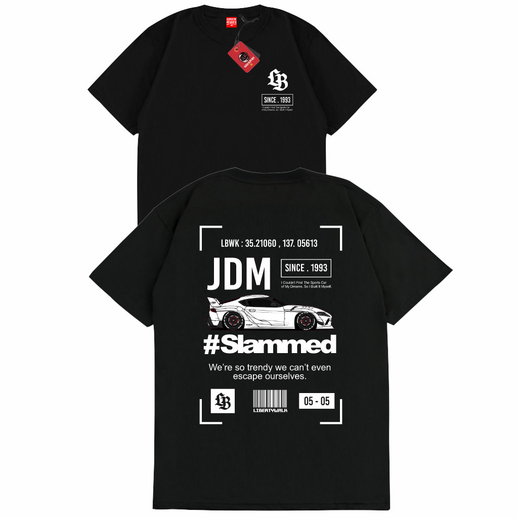 GILAN Kaos Pria Wanita Distro T shirt Cowok Cewek Cotton Combed 24s Tshirt Baju Hitam Unisex Gambar 