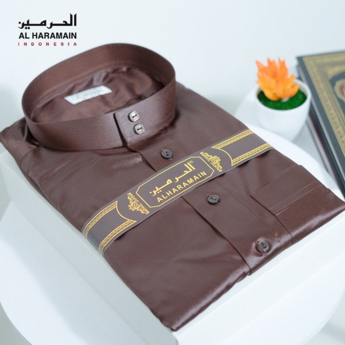 ✨Anh.S✨ -  READY STOCK AL Haramain Jubah / Gamis Pria Viet Remaja | Coklat - Coklat Tua, 48