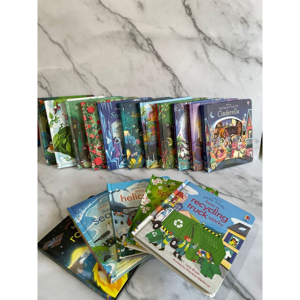 

[SEGEL]Koleksi Buku Peep Board Book Flaps BANYAK JUDUL - Fire Engine Snowy Place Zoo Recycling Truck Plane Buku Impor Edukasi Anak Imported English Education Inside Book