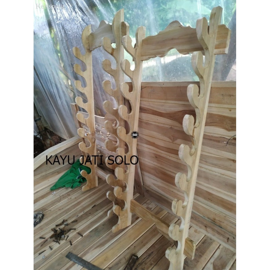 

rak pedang mentah isi 9 alusan jalak Antikan KJS61 antik terlaris