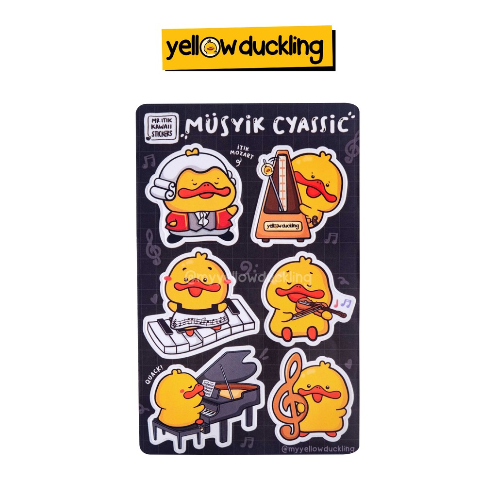

STICKER - ITIK MUSYIK CYYASIC - YELLOW DUCKLING