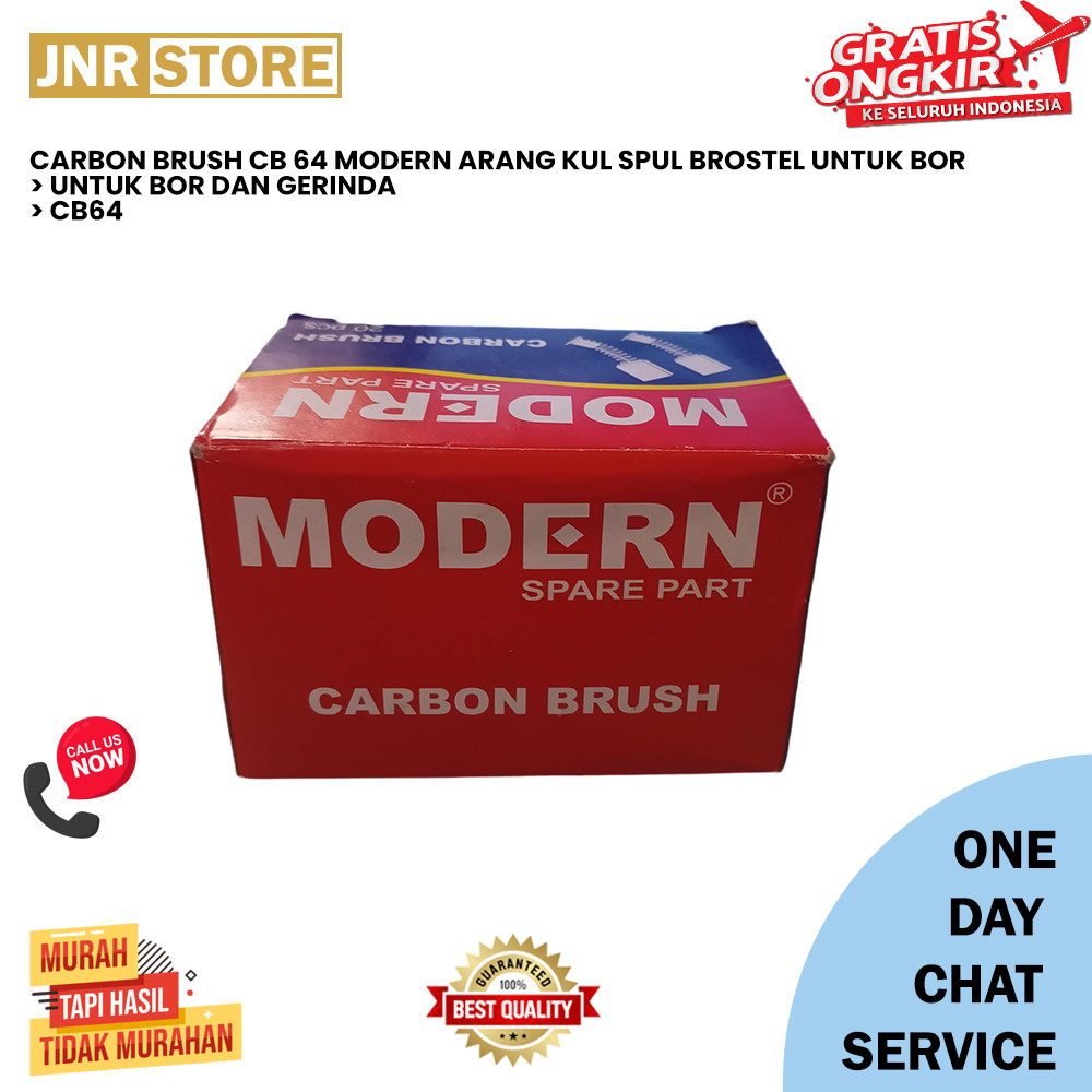 CARBON BRUSH CB 64 MODERN ARANG KUL SPUL BROSTEL UNTUK BOR [JUNIOR]