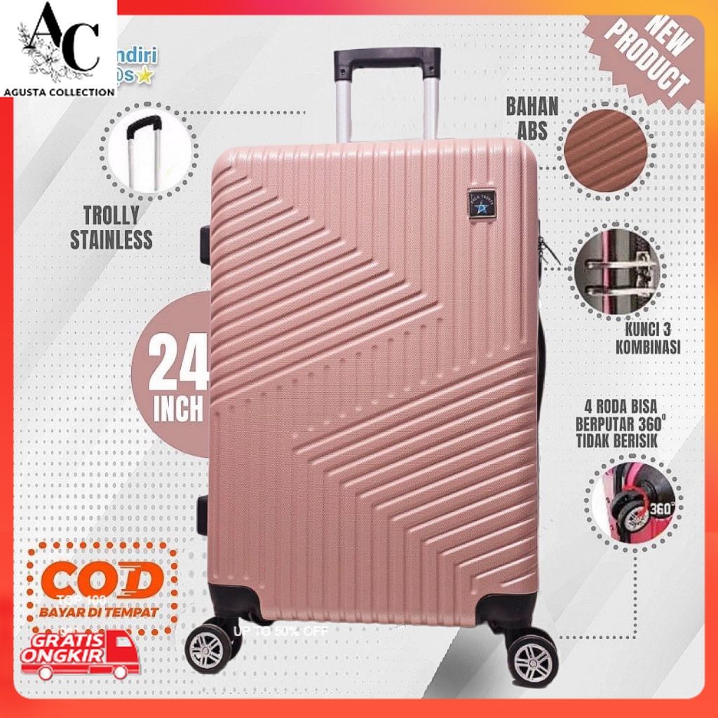 Koper Terkini / [MANDIRITAS] KOPER 24 INCH -  KOPER FIBER KOPER POLO 816 KOPER BAGASI BISA COD