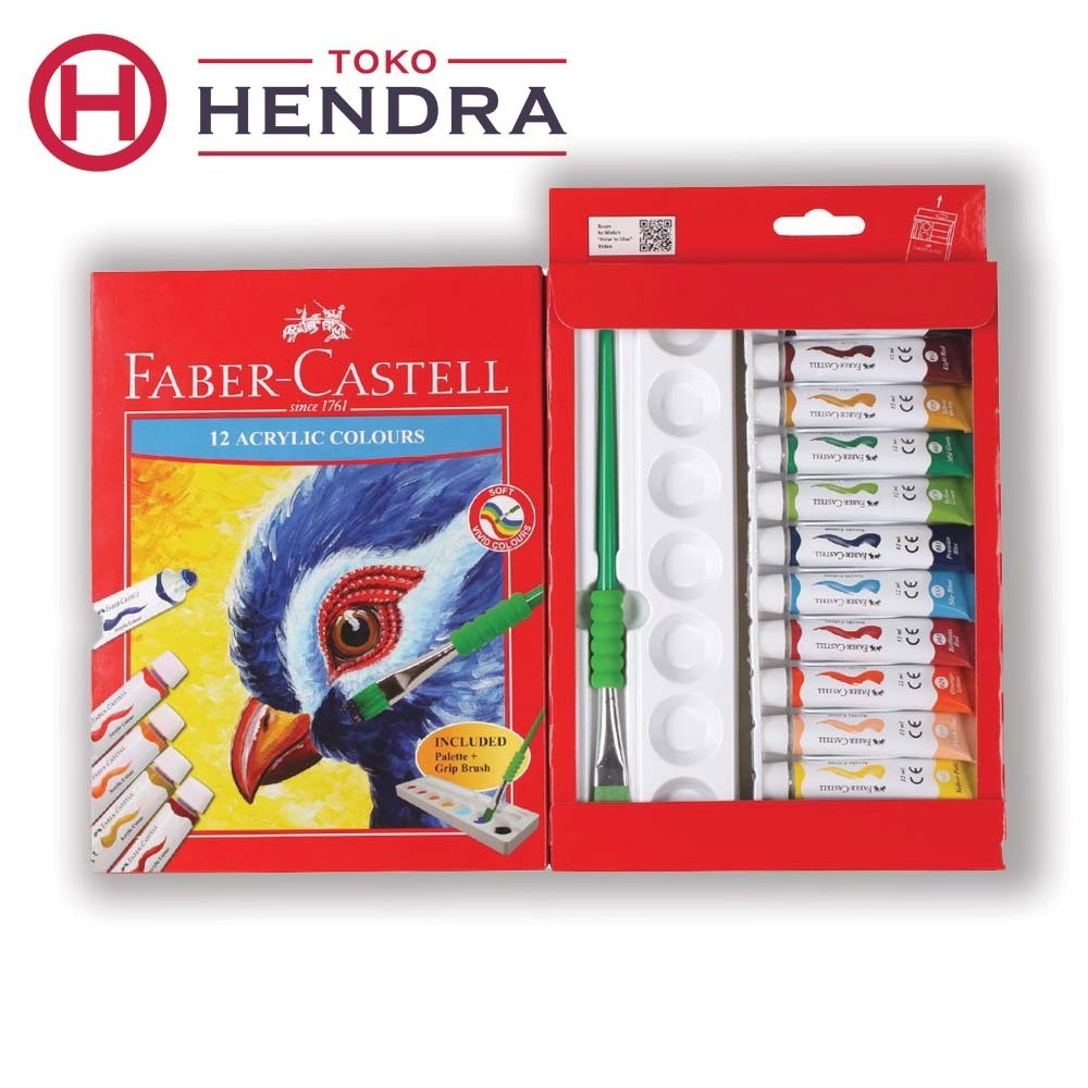 

Faber-Castell Acrylic tube 12 ml - 12 colours