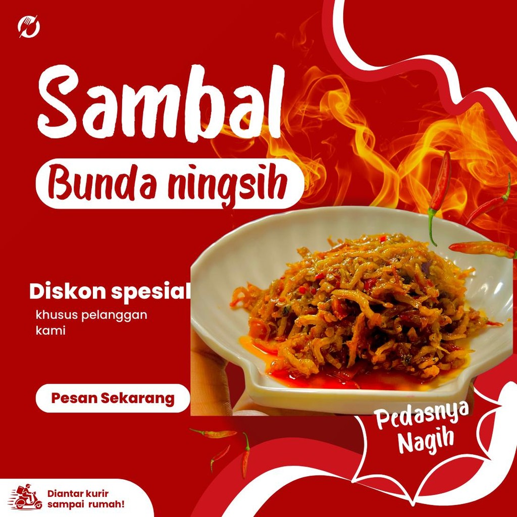 

Noribet nyambel Sambal Teri Medan 120 gr