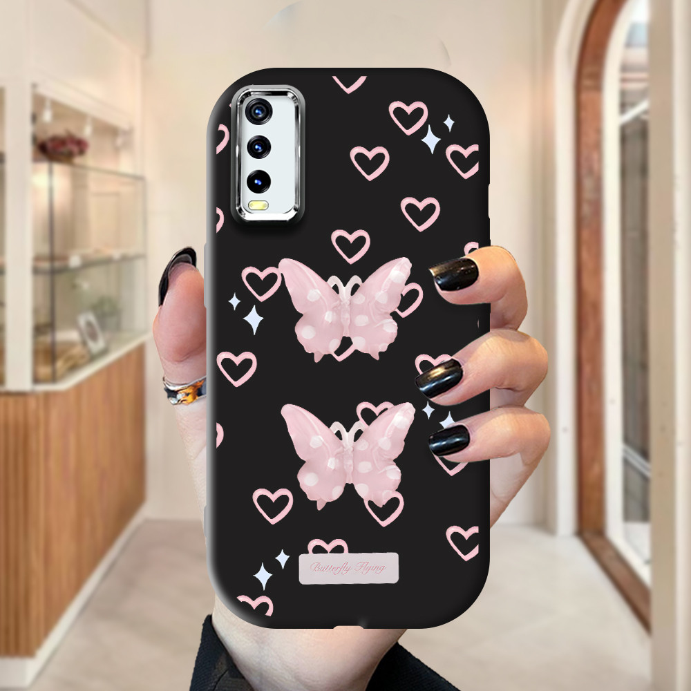 Casing Hp Untuk Vivo Y20i Y20S Y12S Y20 2021 Y20SG Y12A  Pink Blue Black Cassing Soft Phone Case Kes