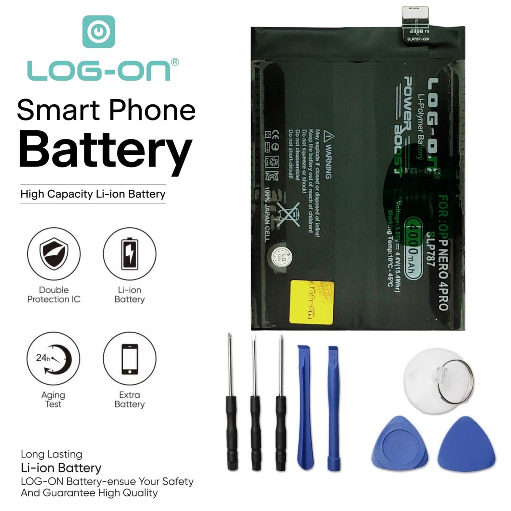 Log On - BLP787 Oppo Reno 4 Pro 4G / 5G BLP-787 Power Boost Original Battery Baterai Batre