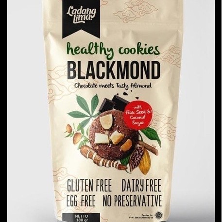 

Ladang Lima Healthy Cookies Blackmond Gluten Free Egg Free 180 gram