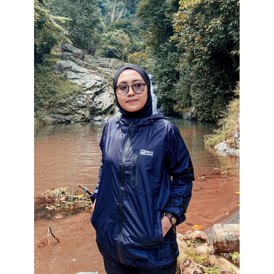 ✨TERLARIS - JAKET ULTRALIGHT SERIES LABUAN WILD OUTDOOR 100% WATERPROOF - Navy, L