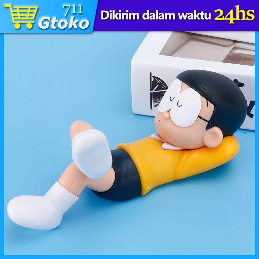 Pajangan Dashboard Mobil Action Figure Anime Doraemon Nobita Nobi Hiasan Dekorasi Meja