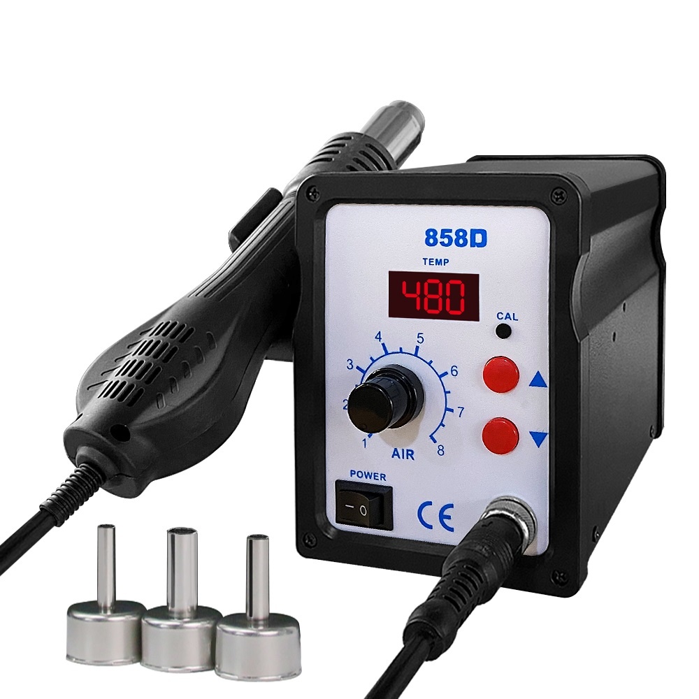 SMD Hot Air Welder  858D BGA Rework Solder Station Blower Hair Dryer Hairdryer Soldering Heat  For S