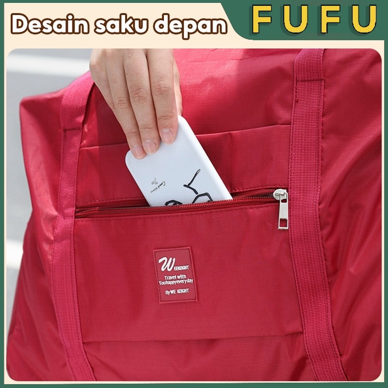 HOT DEALS FUFU Tas Travel Jinjing Besar / Tas Travel Kain Oxford Waterproof / Tas Travel Koper