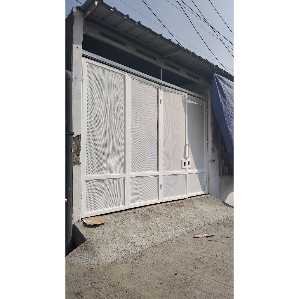 pagar rumah lipat besi minimalis harga terjangkau