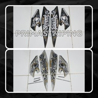 STRIPING STIKER MOTOR BEAT STREET 2021 SILVER TERMURAH